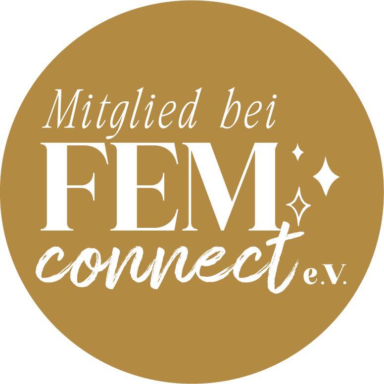 Button „Mitglied bei FEM connect e.V.“