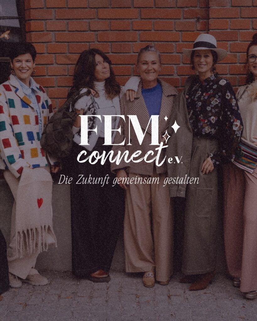 Markenbild von FEM connect e.V. mit Logo – Branding von Wanda Soul Studio